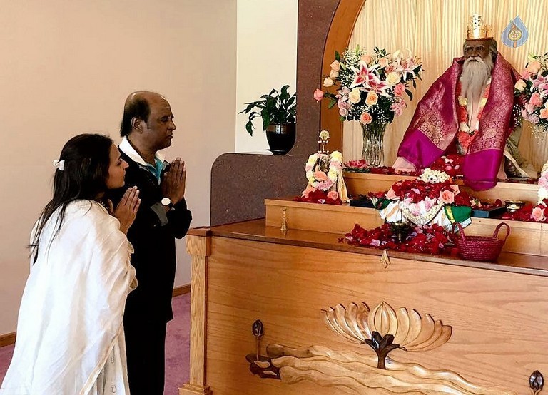 Rajinikanth at Virginia Lotus All Faiths Temple - 1 / 2 photos