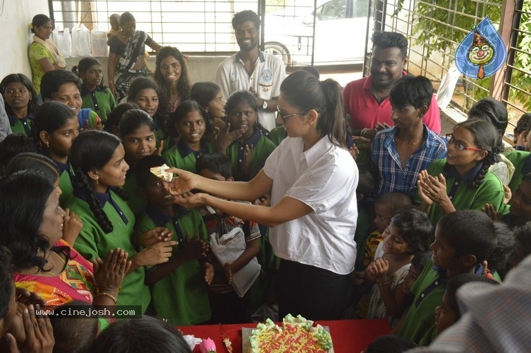 Rakul Birthday Celebrations at Cherish Orphanage Home - 3 / 19 photos