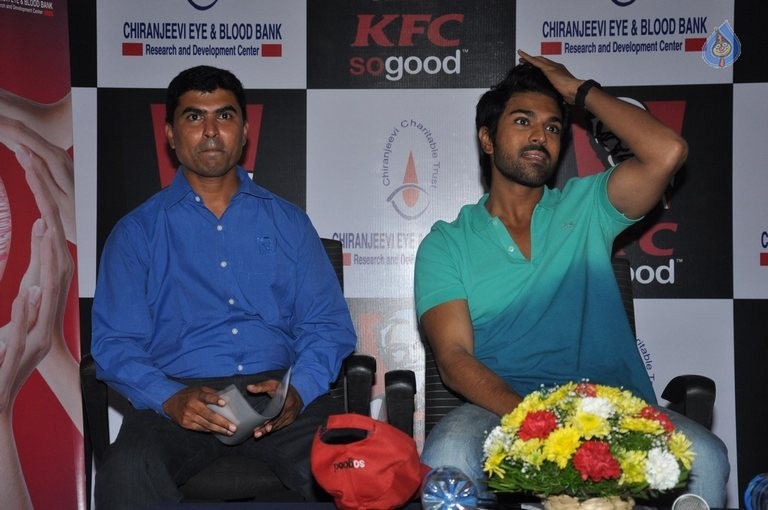 Ram Charan at KFC Employees Blood Donation Event - 3 / 81 photos