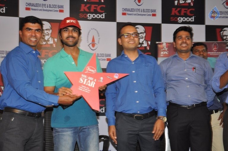 Ram Charan at KFC Employees Blood Donation Event - 10 / 81 photos