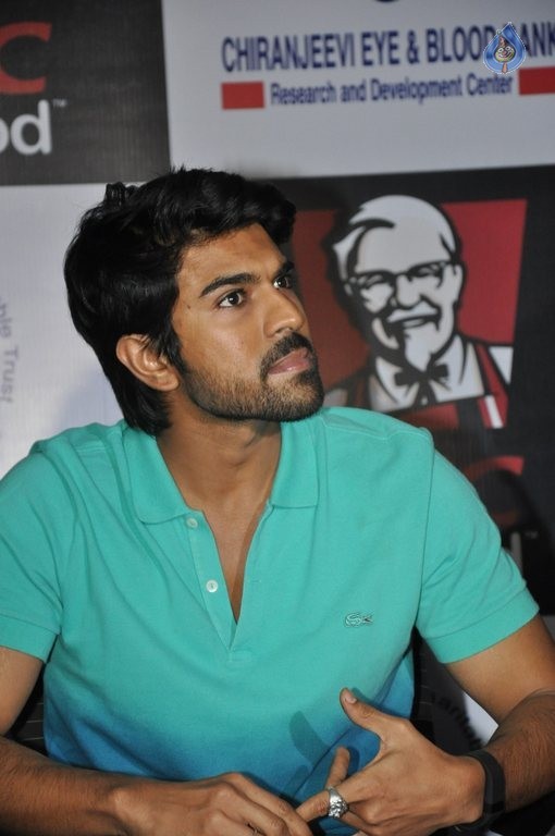 Ram Charan at KFC Employees Blood Donation Event - 47 / 81 photos