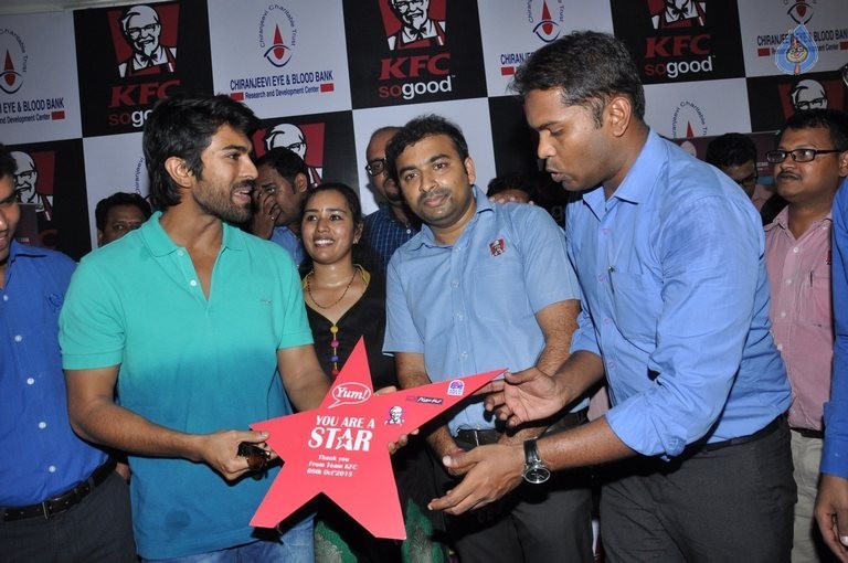 Ram Charan at KFC Employees Blood Donation Event - 59 / 81 photos