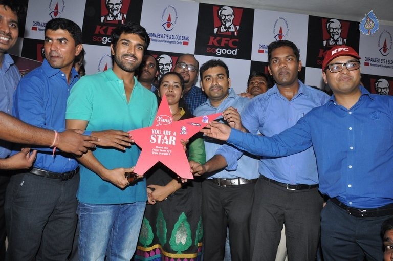 Ram Charan at KFC Employees Blood Donation Event - 69 / 81 photos