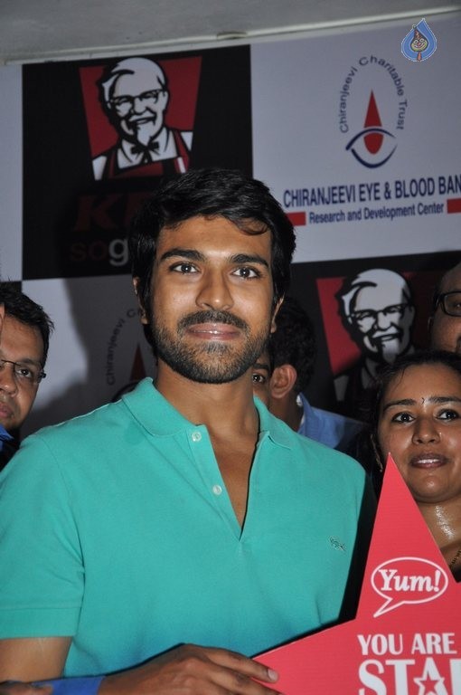 Ram Charan at KFC Employees Blood Donation Event - 78 / 81 photos