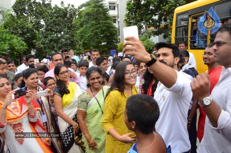 Ram Charan Celebrates Independence Day In Chirec School - 39 / 60 photos