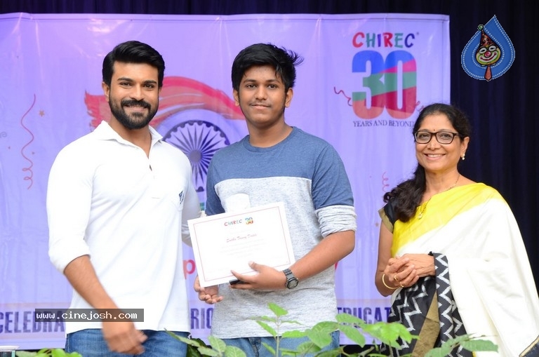 Ram Charan Celebrates Independence Day In Chirec School - 41 / 60 photos