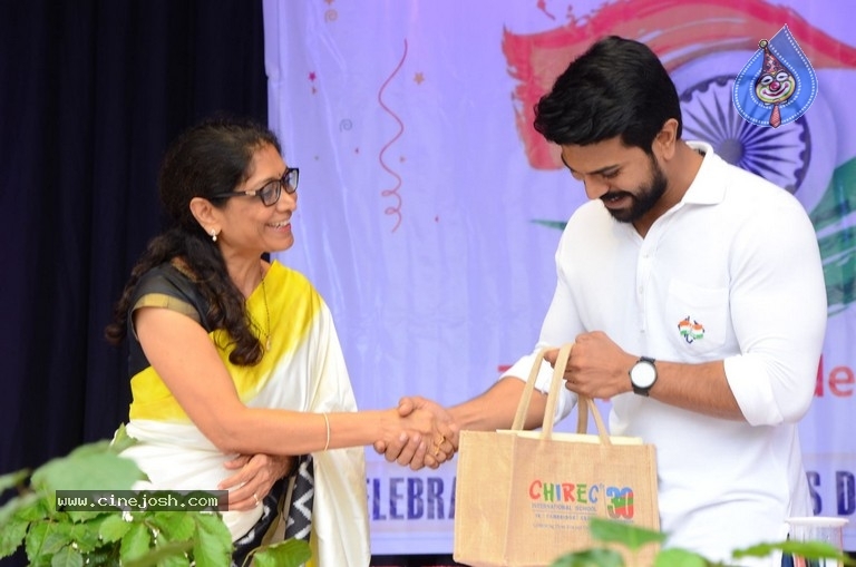 Ram Charan Celebrates Independence Day In Chirec School - 44 / 60 photos