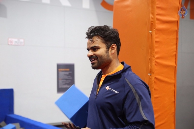 Sai Dharam Tej Brand Ambassador For Sky Zone Park - 18 / 19 photos