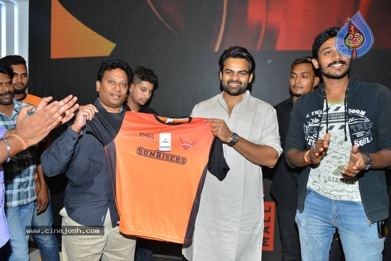 Sai Dharam Tej Launches Sunrisers Hyderabad T Shirt  - 7 / 34 photos