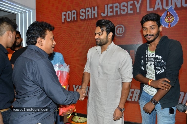 Sai Dharam Tej Launches Sunrisers Hyderabad T Shirt  - 32 / 34 photos