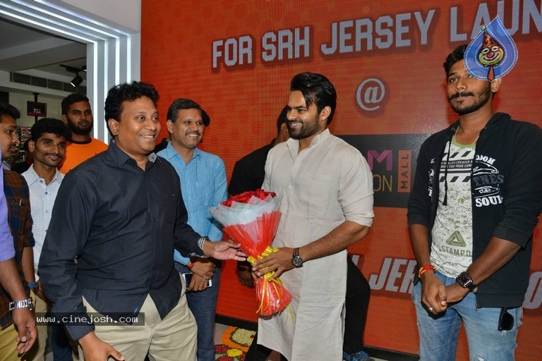 Sai Dharam Tej Launches Sunrisers Hyderabad T Shirt  - 33 / 34 photos