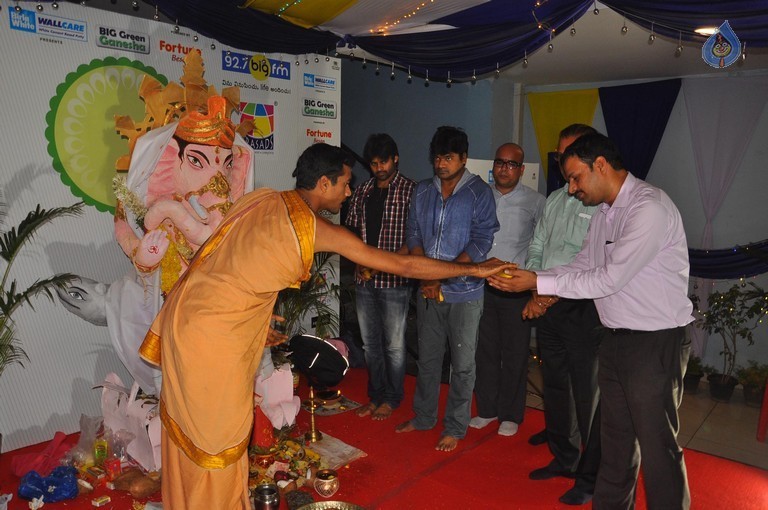 Sai Dharam Tej at BIG Green Ganesha - 2 / 15 photos