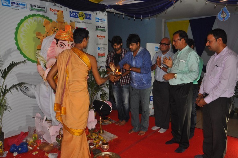 Sai Dharam Tej at BIG Green Ganesha - 4 / 15 photos