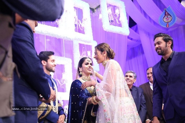 Saina Nehwal and Parupalli Kashyap Wedding Reception - 20 / 126 photos