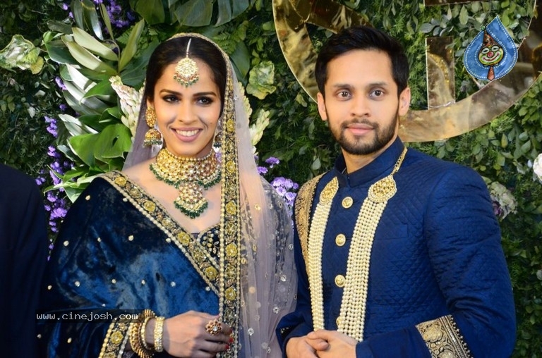 Saina Nehwal and Parupalli Kashyap Wedding Reception - 55 / 126 photos