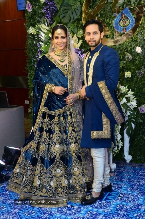 Saina Nehwal and Parupalli Kashyap Wedding Reception - 60 / 126 photos