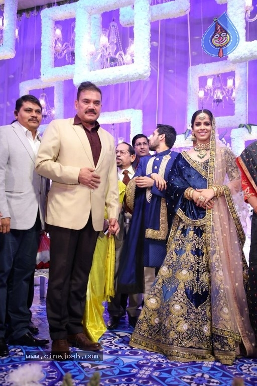 Saina Nehwal and Parupalli Kashyap Wedding Reception - 62 / 126 photos