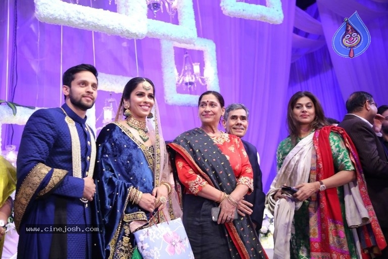 Saina Nehwal and Parupalli Kashyap Wedding Reception - 117 / 126 photos