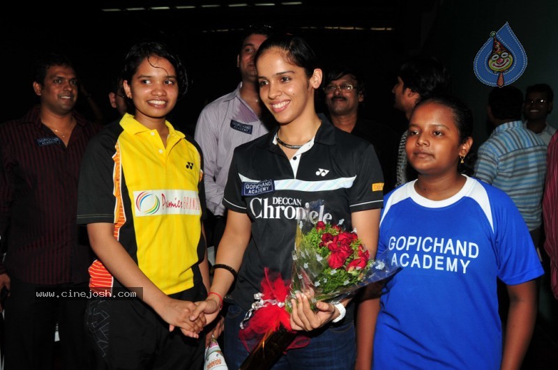 Saina Nehwal Press Meet at Gopichand Academy - 33 / 50 photos