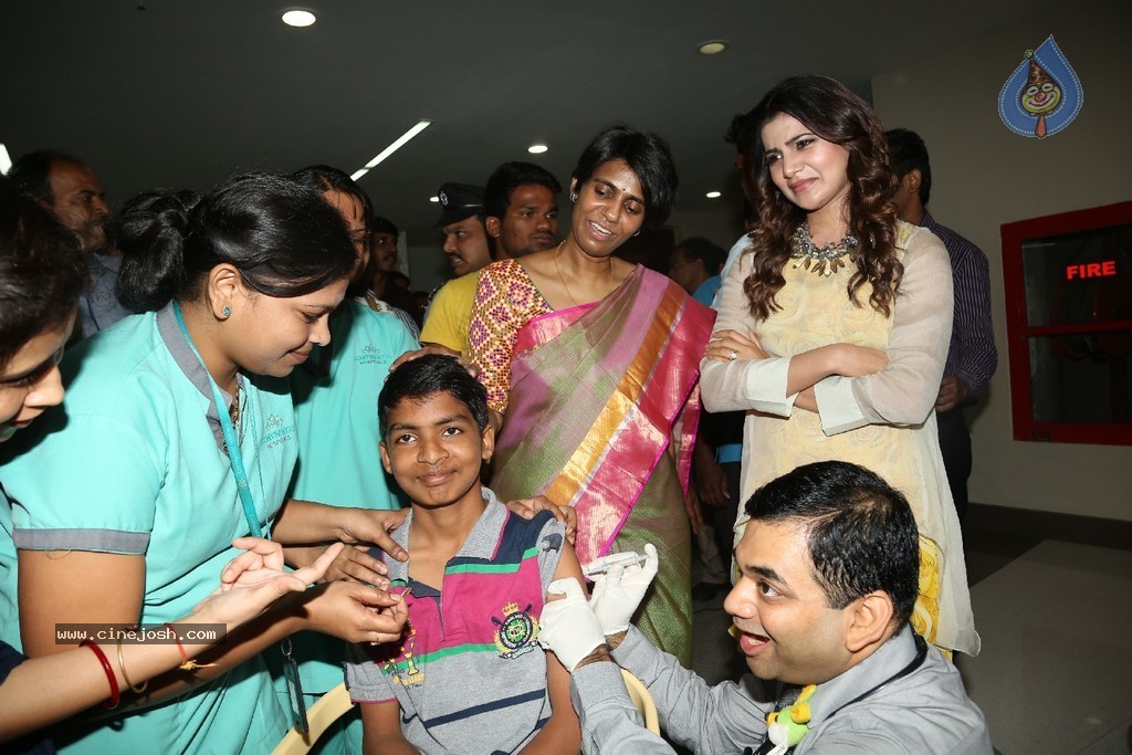 Samantha at Hepatitis B Vaccination Camp - 96 / 209 photos