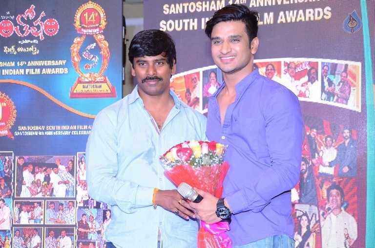 Santosham Awards Curtain Raiser Event - 20 / 56 photos
