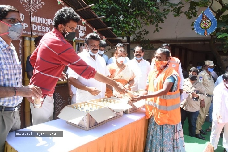 Sekhar Kammula Milk Distribution - 2 / 8 photos