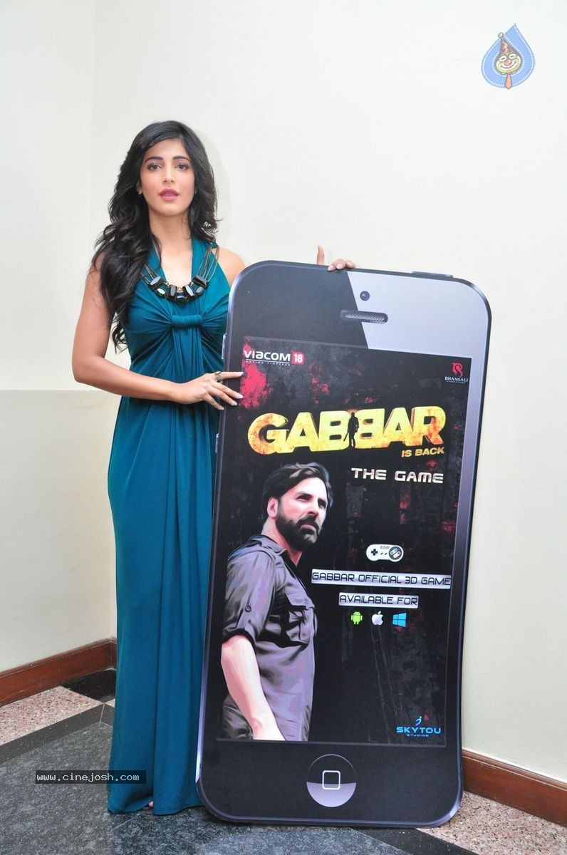 Shruti Hassan Launches Gabbar Game - 27 / 69 photos