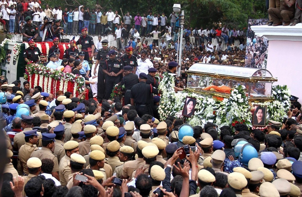 Tamil Nadu CM Jayalalithaa Final Journey Photos - 66 / 147 photos