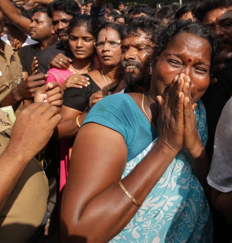 Tamil Nadu CM Jayalalithaa Final Journey Photos - 76 / 147 photos