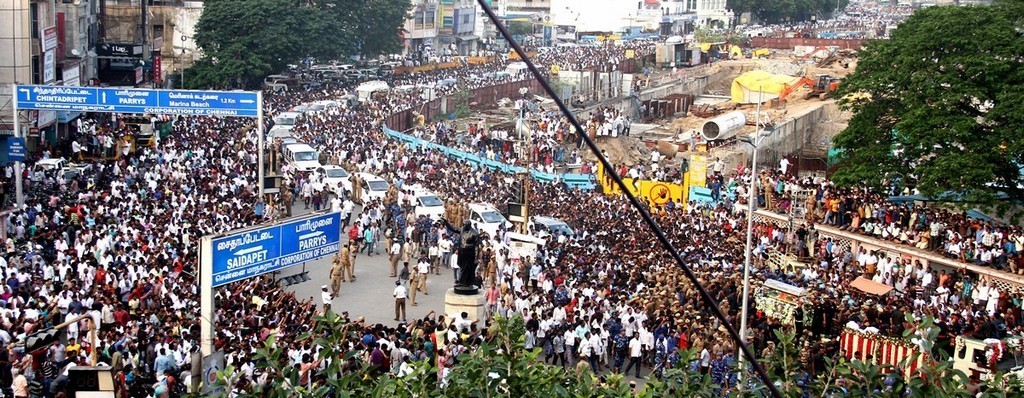 Tamil Nadu CM Jayalalithaa Final Journey Photos - 93 / 147 photos