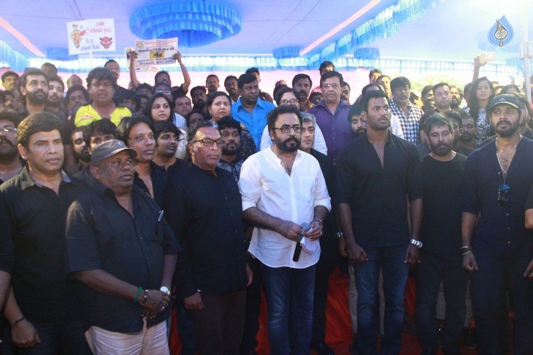 Tamil Stars at Jallikattu Support Protest - 2 / 27 photos