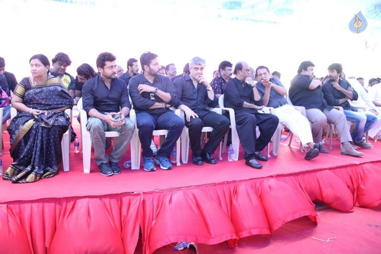 Tamil Stars at Jallikattu Support Protest - 12 / 27 photos