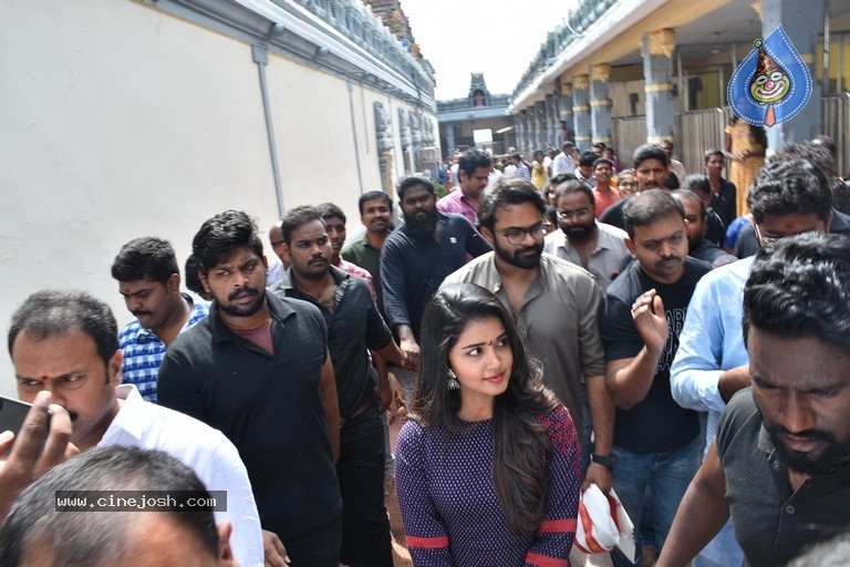 Tej I Love You Movie Team At Kanaka Durga Temple - 13 / 21 photos