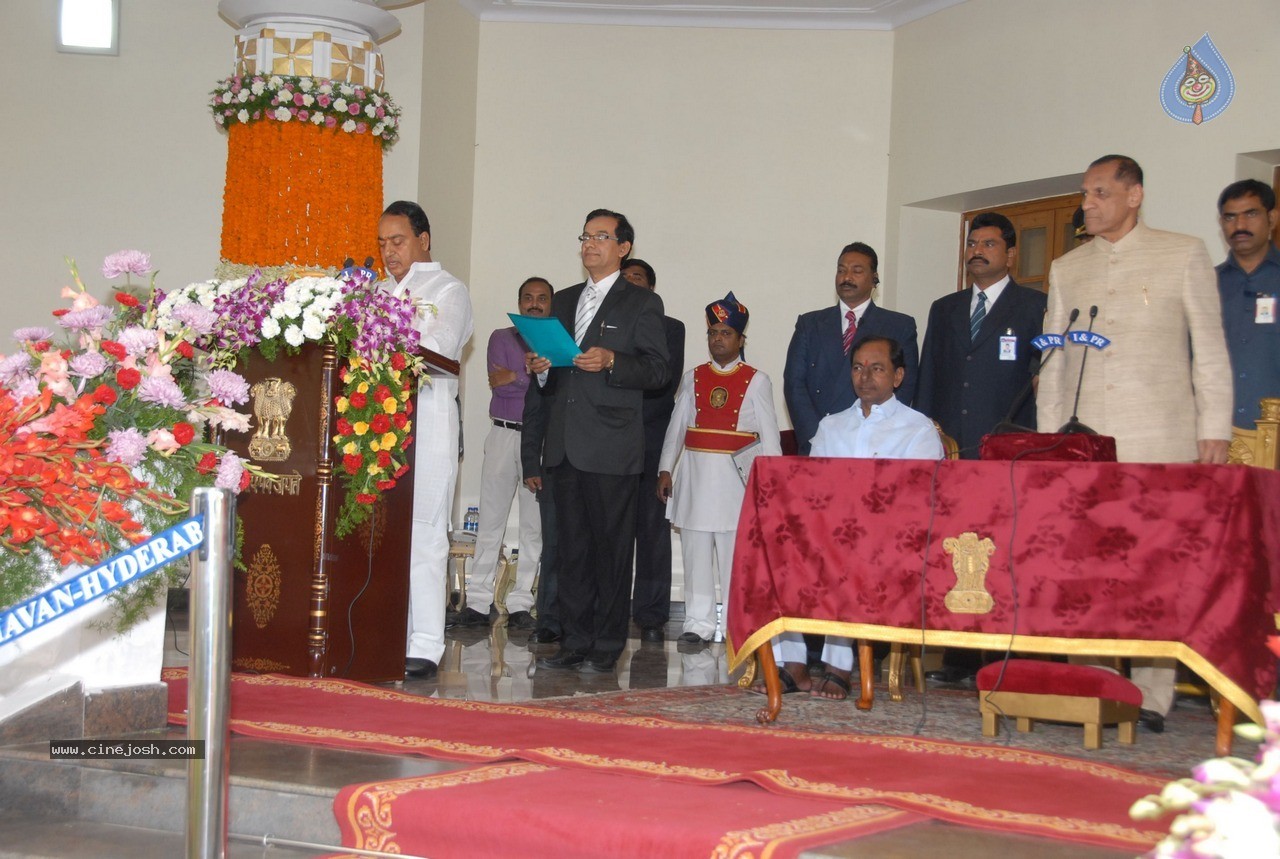 Telangana New Ministers Wearing Ceremony - 9 / 33 photos