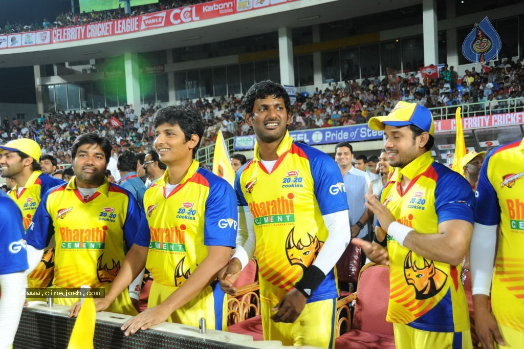 Telugu Warriors VS Chennai Rhinos Match  - 30 / 61 photos