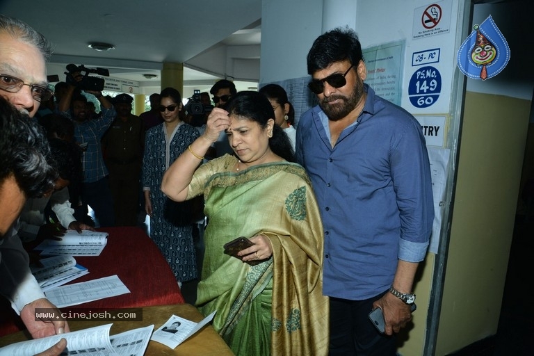 Tollywood Celebrities Cast Their Vote - 20 / 61 photos