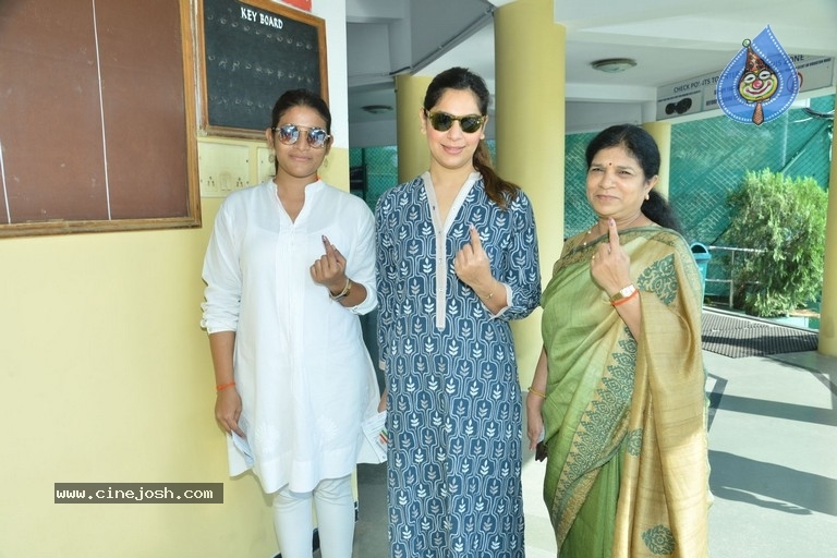 Tollywood Celebrities Cast Their Vote - 27 / 61 photos