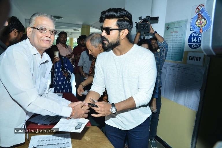 Tollywood Celebrities Cast Their Vote - 30 / 61 photos