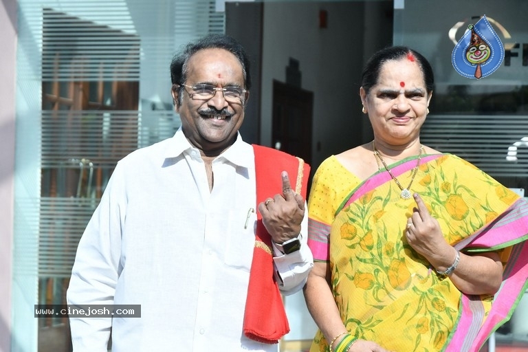 Tollywood Celebrities Cast Their Vote - 35 / 61 photos