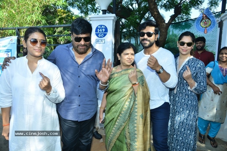 Tollywood Celebrities Cast Their Vote - 36 / 61 photos