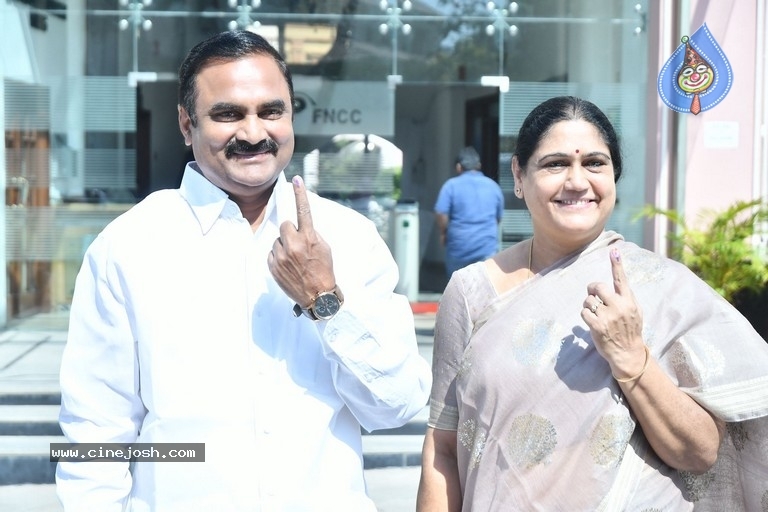 Tollywood Celebrities Cast Their Vote - 40 / 61 photos