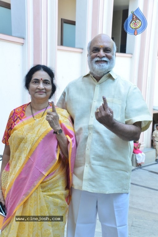 Tollywood Celebrities Cast Their Vote - 41 / 61 photos