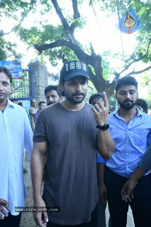 Tollywood Celebrities Cast Their Vote - 43 / 61 photos