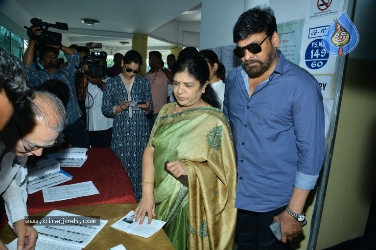 Tollywood Celebrities Cast Their Vote - 48 / 61 photos