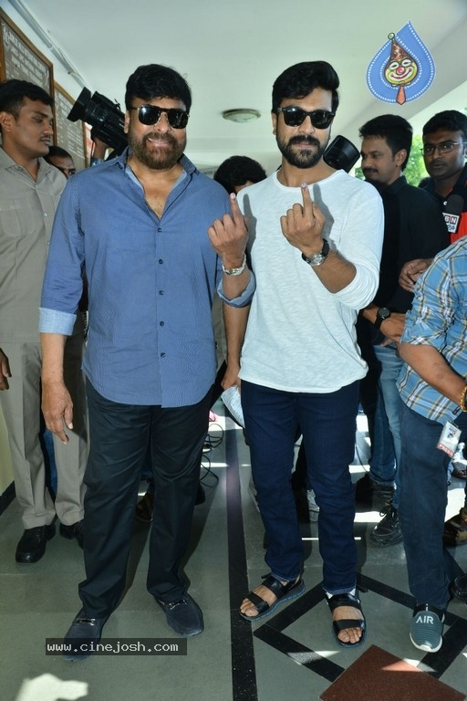 Tollywood Celebrities Cast Their Vote - 52 / 61 photos