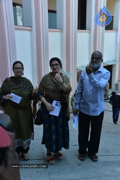 Tollywood Celebrities Cast Their Vote - 53 / 61 photos