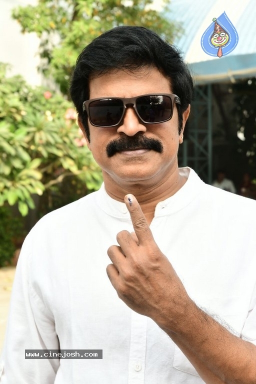 Tollywood Celebrities Cast their Votes  - 10 / 63 photos