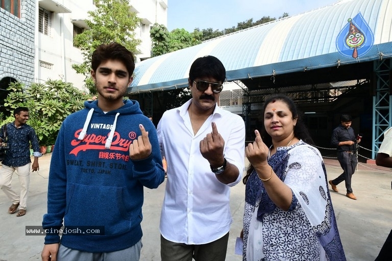 Tollywood Celebrities Cast their Votes  - 29 / 63 photos