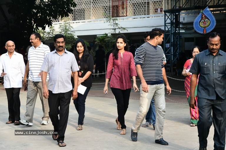 Tollywood Celebrities Cast their Votes  - 32 / 63 photos