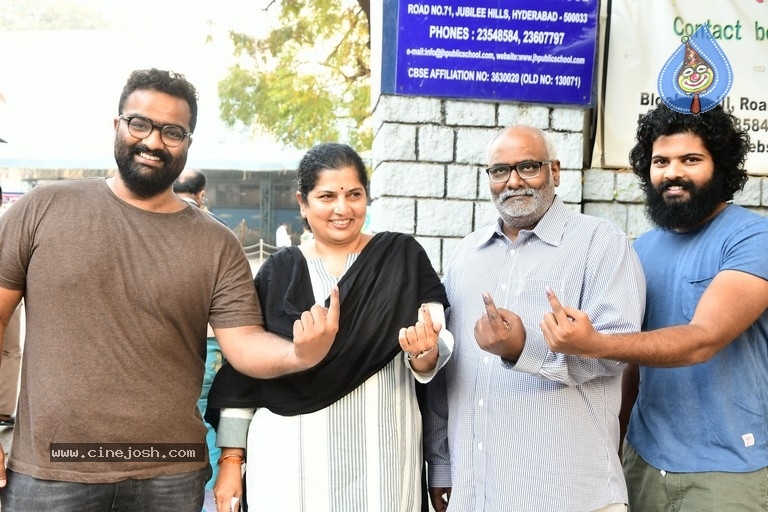 Tollywood Celebrities Cast their Votes  - 33 / 63 photos